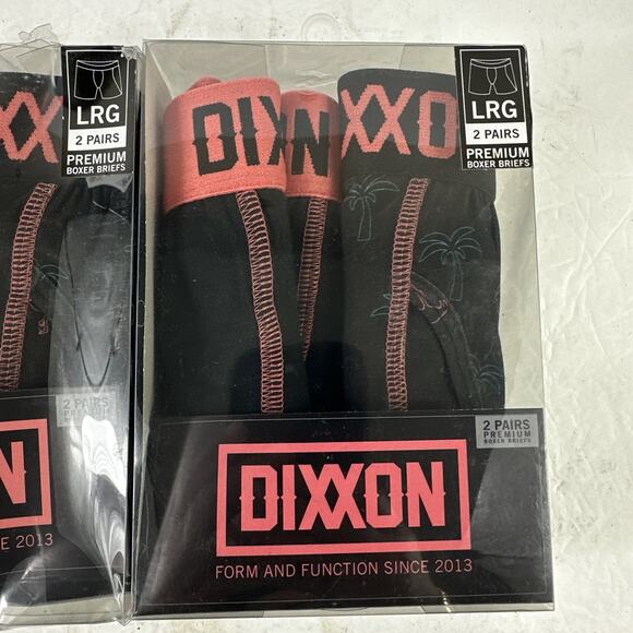 NIB Dixxon Flannel Company Men’s Large Premium Boxer Briefs Assorted 4 Pairs - Picture 2 of 3
